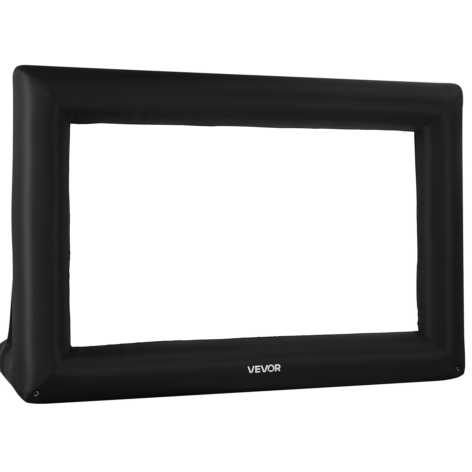 VEVOR Pantalla de Cine Inflable 319 x 182 cm Tela 600D Lavable con Bolsa de Almacenamiento Portátil Fácil de Instalar Pantalla de Proyección para Exteriores, Cine en casa, Fiestas, Marco Negro