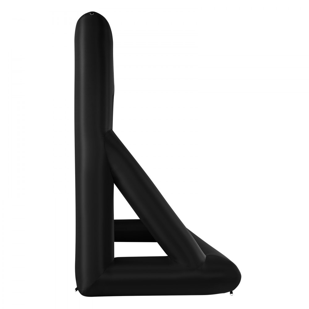 VEVOR Pantalla de Cine Inflable 423 x 240 cm Tela 600D Lavable con Bolsa de Almacenamiento Portátil Fácil de Instalar Pantalla de Proyección para Exteriores, Cine en casa, Fiestas, Marco Negro