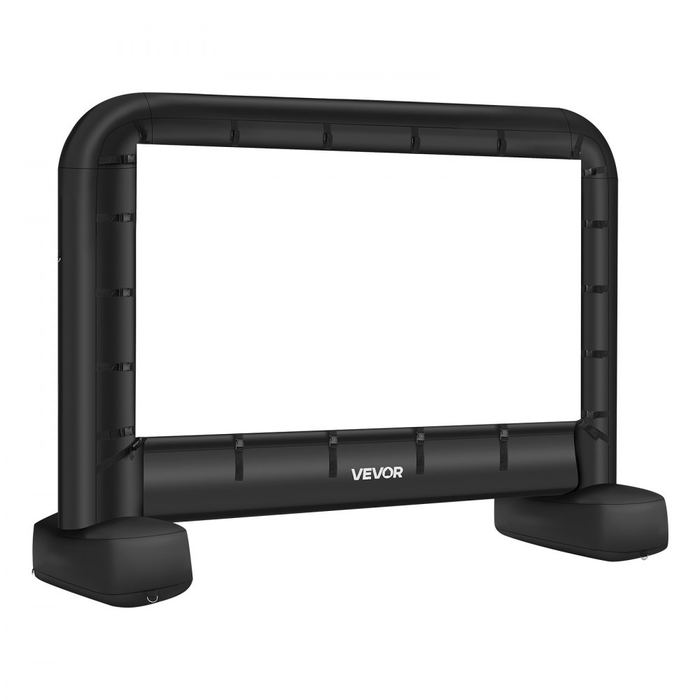 VEVOR Pantalla de Cine Inflable 259 x 146 cm 16:9 Lavable 600D con Bolsa de Almacenamiento Portátil Fácil de Instalar Visión de 160° Pantalla de Proyección para Exteriores, Cine en casa, Fiestas