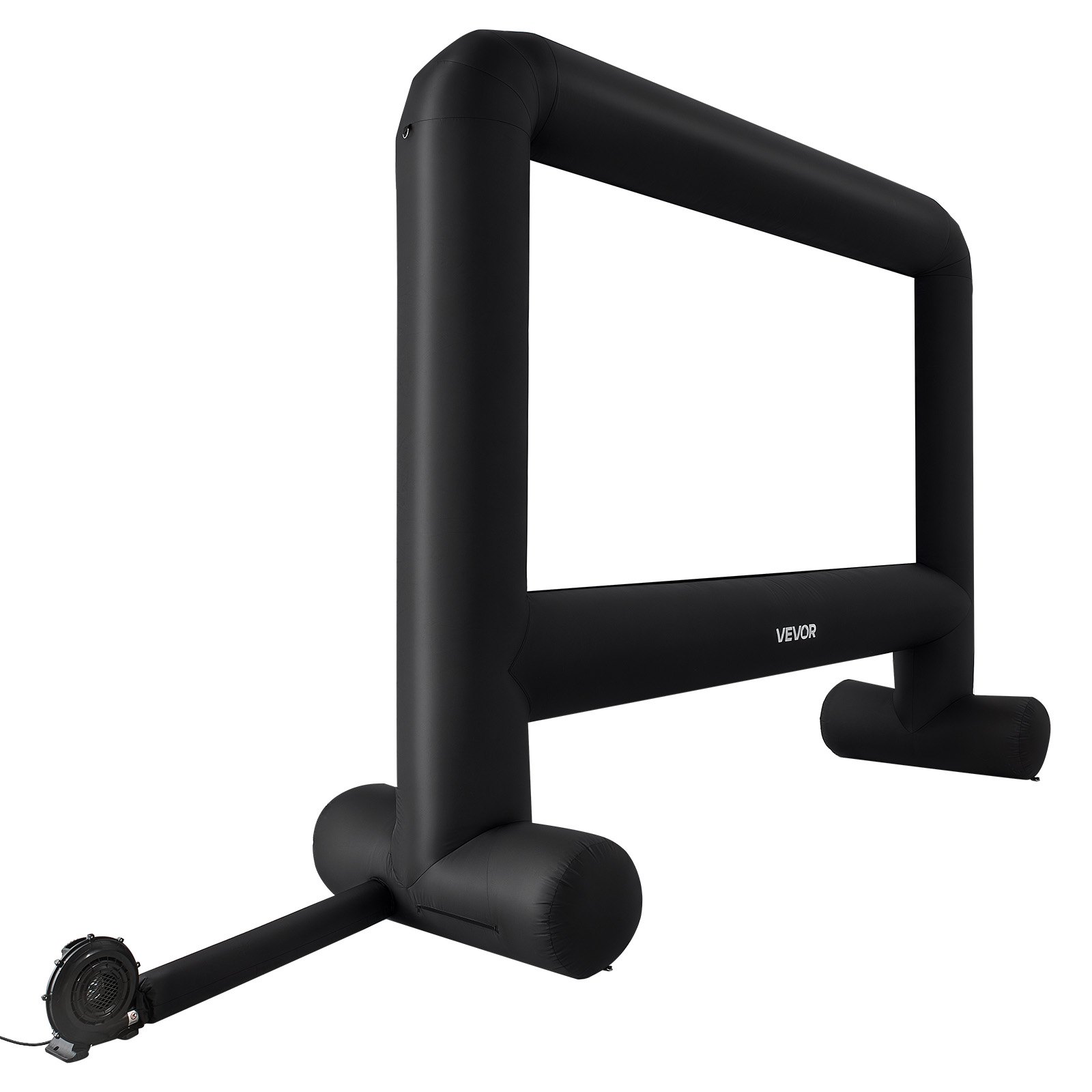 VEVOR Pantalla de Cine Inflable 288 x 155 cm 16:9 Lavable 600D con Bolsa de Almacenamiento Portátil Fácil de Instalar Visión de 160° Pantalla de Proyección para Exteriores, Cine en casa, Fiestas