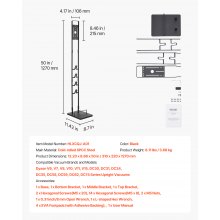 VEVOR Soporte de Aspiradora 1270 mm para Varios Modelos de Dyson con 4 Ganchos