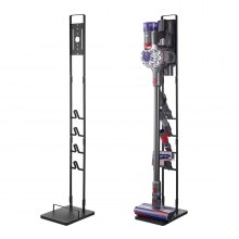 VEVOR Soporte de Aspiradora 1270 mm Compatible con Dyson V6 V7 V8 V10 V11 V15 Soporte Estable para Aspiradora con 4 Ganchos para Aspiradoras Verticales Dyson DC30 DC31 DC34 DC35 DC58 DC59 DC62 D74