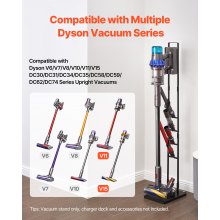 VEVOR Soporte de Aspiradora para Varios Modelos de Dyson con Ruedas 1270 mm