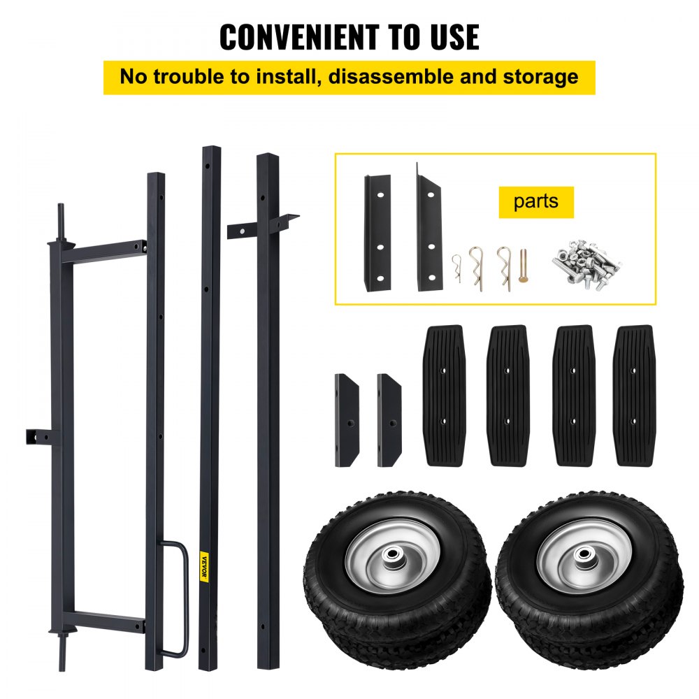VEVOR Remolque para Barcos 360 lbs Carro de Varada para Barcos 295 x 108 x 47 cm Longitud Ajustable 230-255-280 cm Carro de Barco con Remolque para Mover Motores Embarcación Barco de Pesca o de Vela