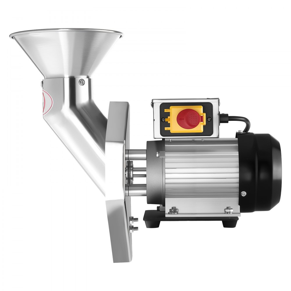 VEVOR Trituradora Eléctrica de Frutas 550 W, Máquina Trituradora de Manzanas de Sobremesa de Acero Inoxidable, para Manzanas Enteras de hasta 70 mm de Diámetro, para Pera, Piña, Zanahoria, Patata