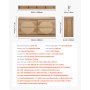 VEVOR Banco de Zapatero 988 x 240 x 500 mm Zapatero con Cojín Capacidad de Carga 200 kg Organizador de Zapatos con Cajones Abatibles, 4 Compartimentos para Entrada de Puerta, Pasillo, Sala de Estar