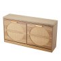 VEVOR Banco de Zapatero 988 x 240 x 500 mm Zapatero con Cojín Capacidad de Carga 200 kg Organizador de Zapatos con Cajones Abatibles, 4 Compartimentos para Entrada de Puerta, Pasillo, Sala de Estar