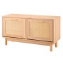 VEVOR Entryway Shoe Bench, 1000 x 300 x 530 mm Rattan-Like Shoes Bench with 2 Flip Drawers, 300lbs Shoe Storage Rack with 4 Compartments and 2 Rattan Doors, for Hallway, Living Room, Bedroom