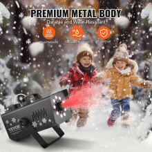 VEVOR Máquina de Nieve 1 L Colgante Portátil 800 W con Luz LED para Fiestas