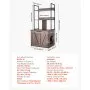 VEVOR Mueble para Caja de Arena para Gatos 60 x 50 x 127 cm, Armario para Arenero de Gatos, con Estantes de Almacenamiento Entrada Lateral Puerta, Estilo Moderno, Casa para Mascotas en Interior Hogar