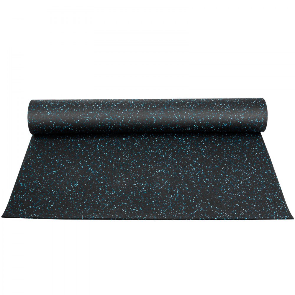 Piso De Goma Para Suelo 4'x10' 9.5mm Alta Densidad Sótano Rollos Great