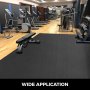 Piso De Goma Para Suelo 4' X 6' 9.5mm Ejercicio Tapetes Para Equipo No Tóxico