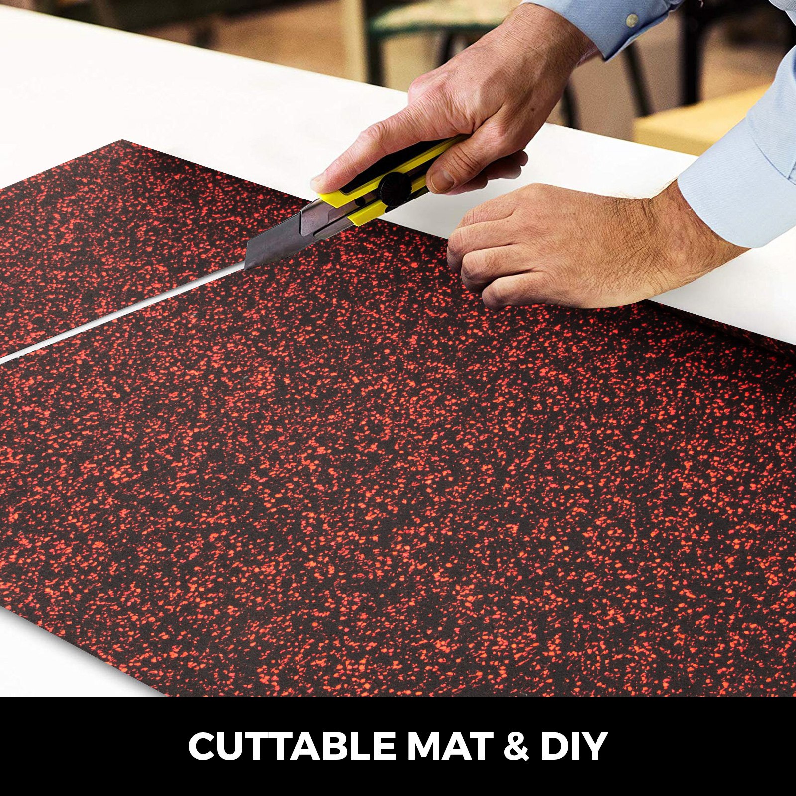 Piso De Goma 4 X 6 Pies 9.5mm Alfombra De Caucho De Suelo Para Gimnasio Epdm