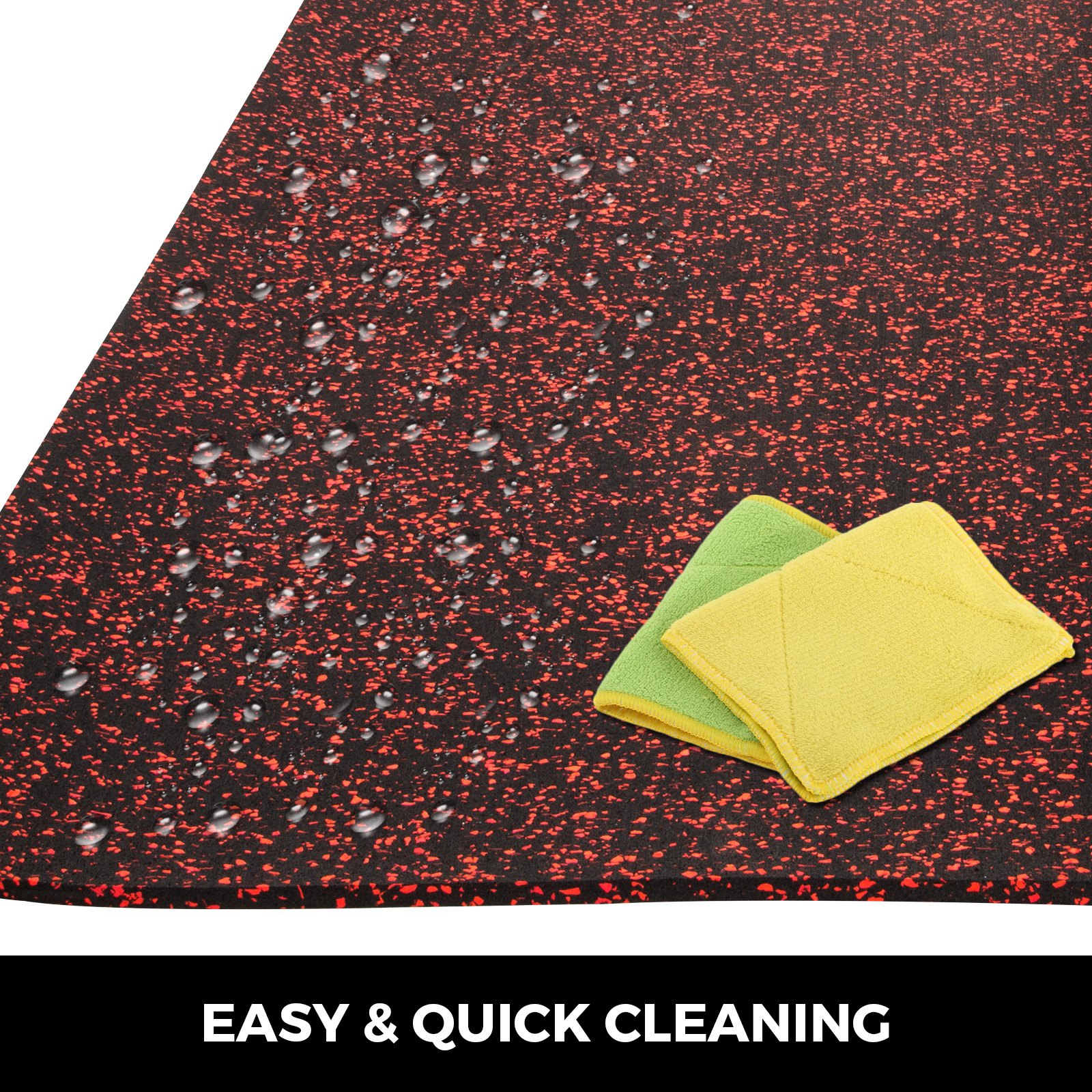 Piso De Goma 4 X 6 Pies 9.5mm Alfombra De Caucho De Suelo Para Gimnasio Epdm