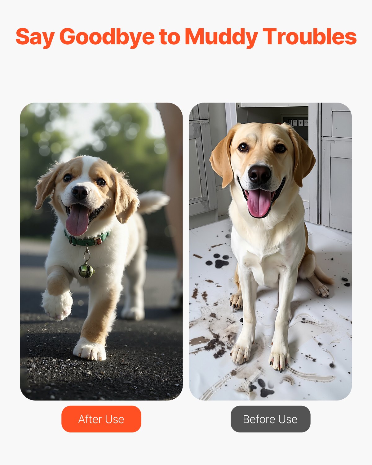 VEVOR Mantillo de Caucho para Paisajismo, 4 Rollos de Estera de Mantillo de Caucho Reciclado de 3 x 0,11 m, Camino de Caucho Permanente para Plantas, Verduras y Barrera de Jardín de Flores, Negro