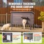 VEVOR Casa para Gatos de Exterior con Techo y Puertas de PVC, 870 x 535 x 690mm