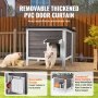 VEVOR Casa para Gatos de Exterior con Techo y Puertas de PVC, 610 x 508 x 535mm