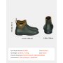 VEVOR Botas de Pesca Impermeables Mujer, Botas de Lluvia Antideslizantes hasta el Tobillo, con Aislamiento para Jardinería, Ligeras y Duraderas, para Fabricación, Talla 8 EE. UU., 315 x 115 x 160 mm