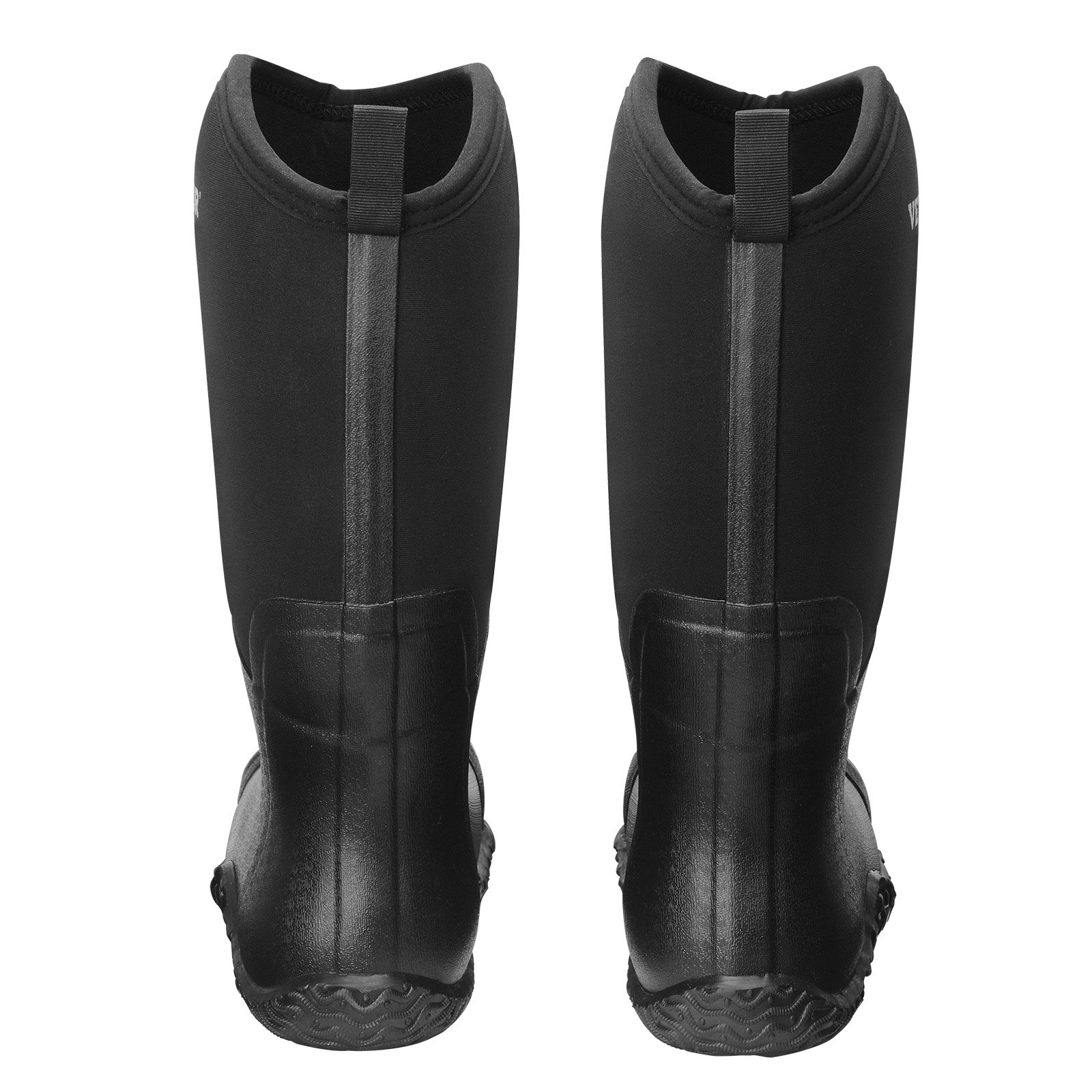 VEVOR Men's Steel Toe Rubber Boots, Protective Shoes, Waterproof Rain Fishing Boots, Slip-Resistant Outdoor Work Shoes for Manufacturing, Construction, Agriculture, Size 12 US