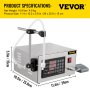 VEVOR Máquina de Llenado de Líquido de Control Numérico Automático Cuantitativo XK-280 Máquina de Llenado de Pasta Neumática Nueva Máquina Llenadora de Líquidos y Pastas Máquina de llenado de líquido
