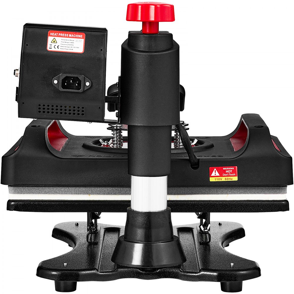 VEVOR Máquina de Prensa de Calor, Transferencia de Calor, Prensa de Calor Multifunción de Cubierta de 38x30 cm, 11 en 1 Prensa de Calor  Digital de doble tubo para DIY Camisetas, Sombreros, Tazas