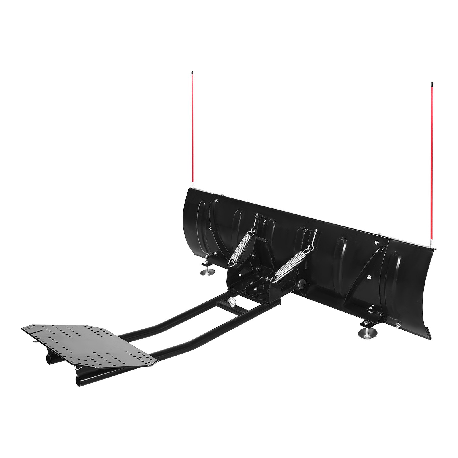 VEVOR Quitanieves, Kit de Pala de Nieves Ajustable de 109/152 cm, Fácil Desmontable, Quitanieves de Montaje Universal con Faldones de Goma Cuchilla de Acero Compatible con la Mayoría de UTV y ATV