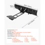 VEVOR Pala de Nieve Ancho de Trabajo 1092/1524 mm Accesorio de Tractores, Limpieza de Nieve para Carretera, Compatible con ATVs UTVs, Izquierda-Derecha Ajustable, Acero al Carbono, Barra Reflectante