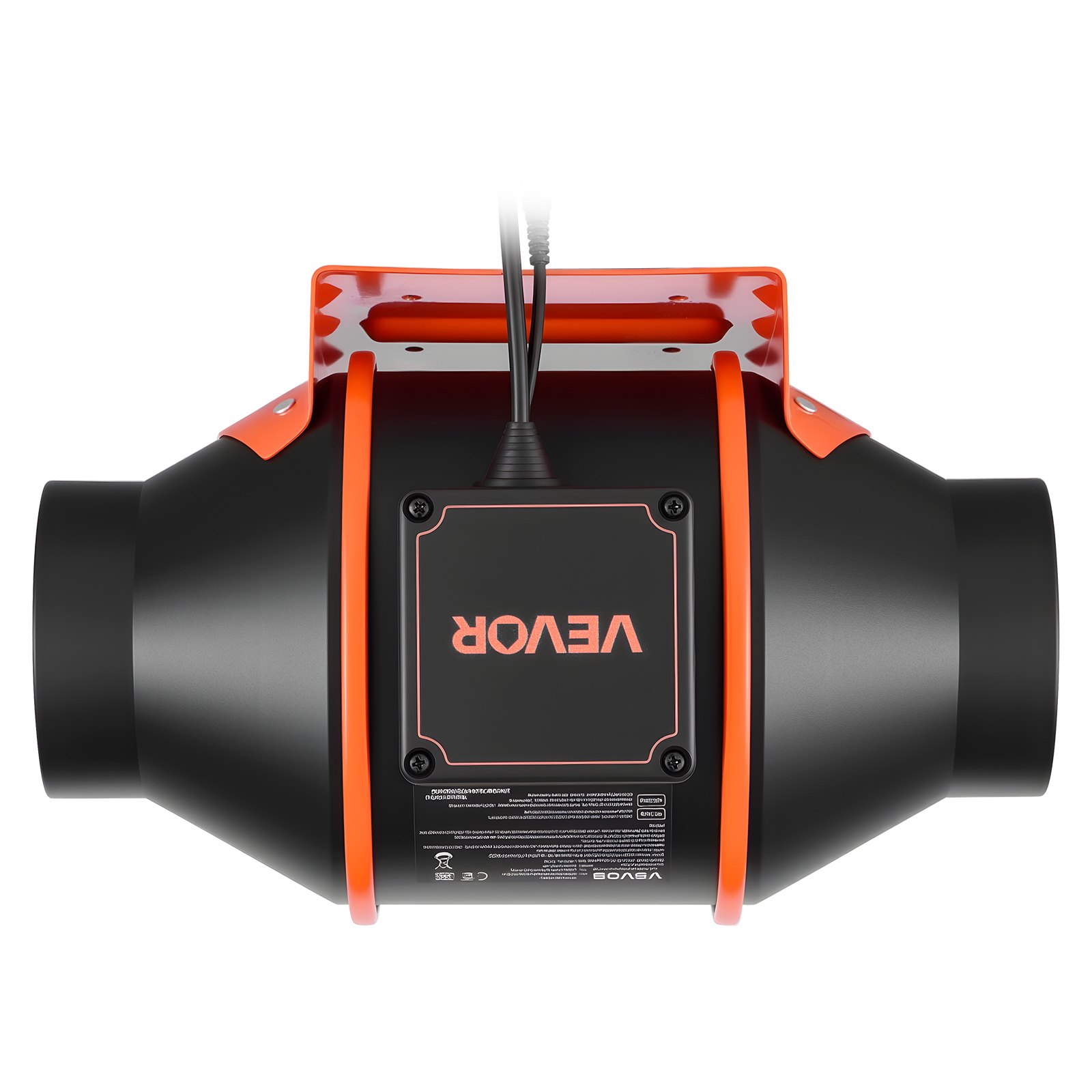 VEVOR Ventilador de Conducto en Línea 3000 RPM, Extractor de Ruido Reducido con Motor EC, 349 m³/h, 10 Velocidades, Sensor de Temperatura y Humedad, Controlador PWM y App, para Armarios de Cultivo