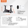 VEVOR Soporte de Entrenamiento para Bicicleta 6 Ajustes de Resistencia Entrenador de Bicicleta Magnético Estacionario para Ruedas de 66-74 cm Motor de Volante con Reducción de Ruido Ejercicio Interior