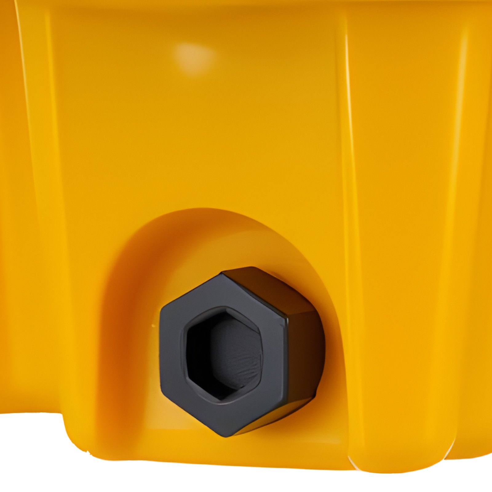 VEVOR Palet de Contención de Derrames para 1 Bidón, Capacidad de 700 kg, Depósito de 43,2 L, Bandeja Antiderrames de HDPE con Drenaje, Modular y Apilable, Uso Industrial y Almacenamiento de Líquidos