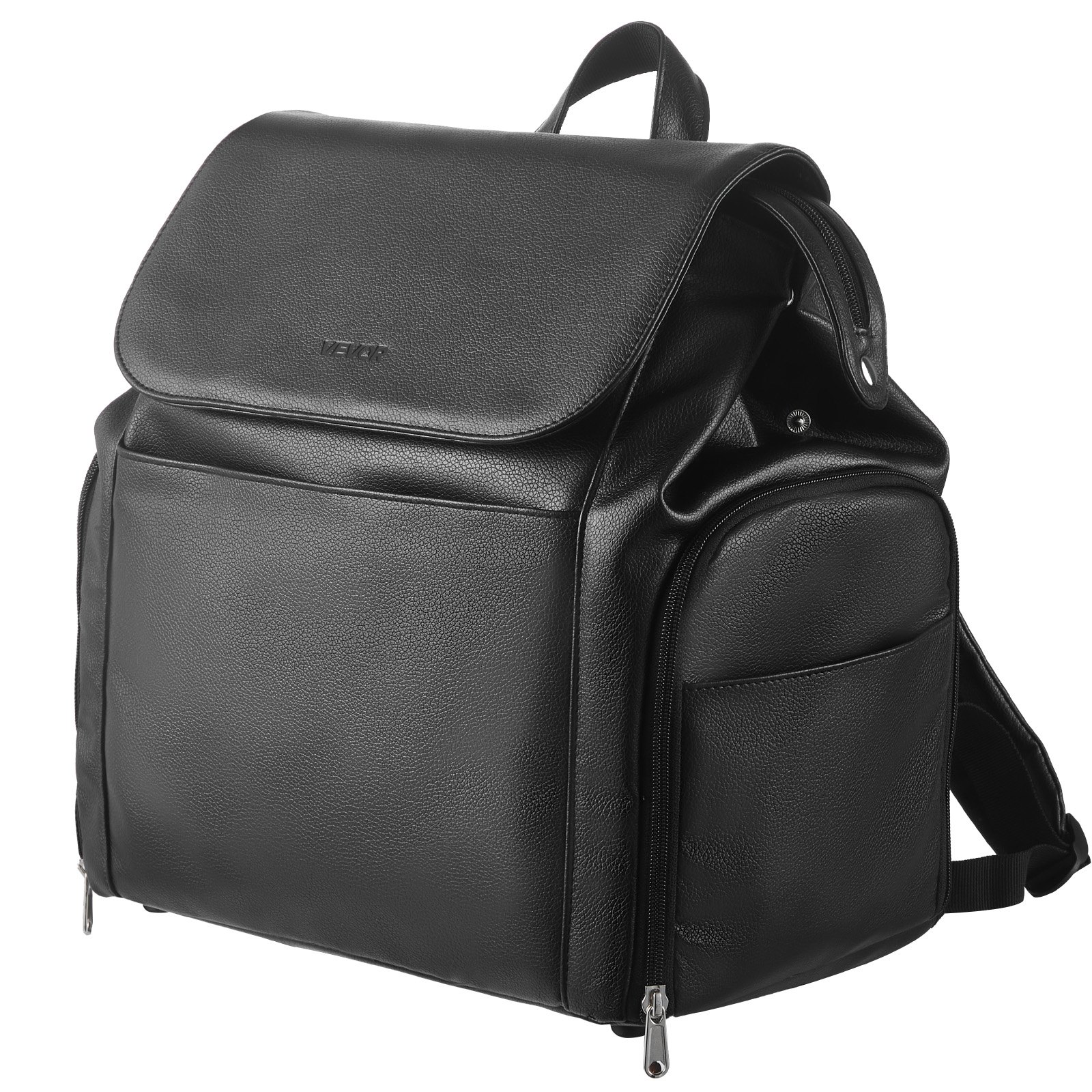 VEVOR Mochila para Sacaleches, 320 x 200 x 340 mm, con Bolsa de Hielo, Accesorios de Extracción y Almacenamiento de Leche Materna, para el Trabajo, Viajes y Uso Familiar, Carga 4 Biberones, Negro