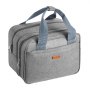 VEVOR Wearable Breast Pump Bag, Breast Feeding Bag with Ice Pack, Fits for M5/M6, Pumping Accessories & Breastmilk Storage, Portable Pump Carrying Case for Work, Travel & Family Use, Grey