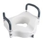 VEVOR Raised Toilet Seat with Arms, 136.1 kg Load Capacity, 127 mm Lift Height, Widened Commode Elevated Toilet Seat Riser with Padded Handles for Seniors, Elderly, Handicap, Disabled, and Adults Use