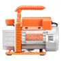 VEVOR Vacuum Pump, 3.5 CFM 99 L/min, HVAC Single Stage Rotary Vane AC Vacuum Pump, for R134a R22 R410a Systems, 4 Pole Motor, for Automotive Air Conditioner Maintenance Resin Degassing, Oil Included