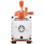 VEVOR Vacuum Pump, 3.5 CFM 99 L/min, HVAC Single Stage Rotary Vane AC Vacuum Pump, for R134a R22 R410a Systems, 4 Pole Motor, for Automotive Air Conditioner Maintenance Resin Degassing, Oil Included