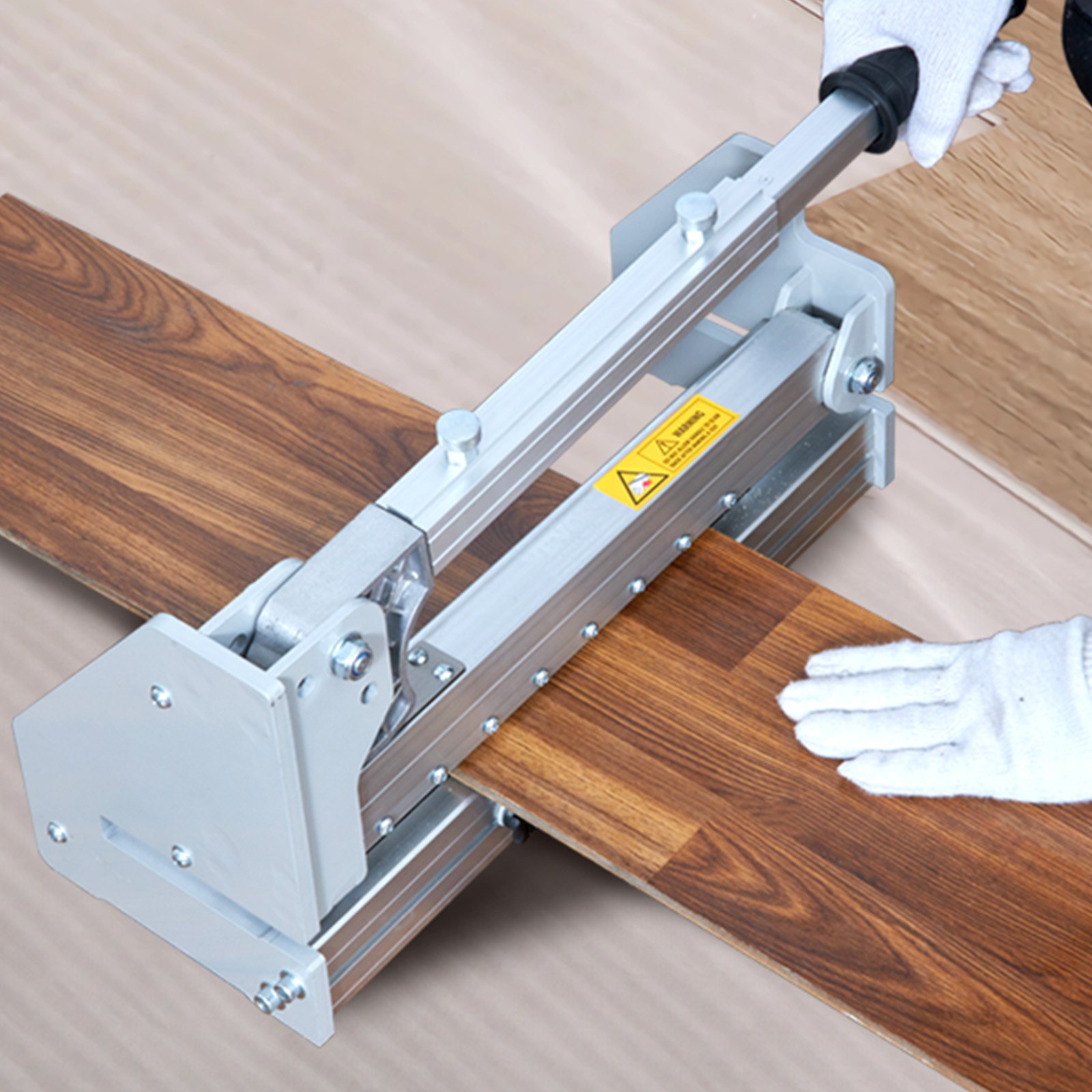VEVOR Cortador de Piso Laminado 33 cm Cortador de Piso de Vinilo Profundidad de Corte 12 mm Cortador de Piso para Pisos Laminados, Plástico Resistente LVP, SPC, WPC, VCT, Losetas de Alfombra