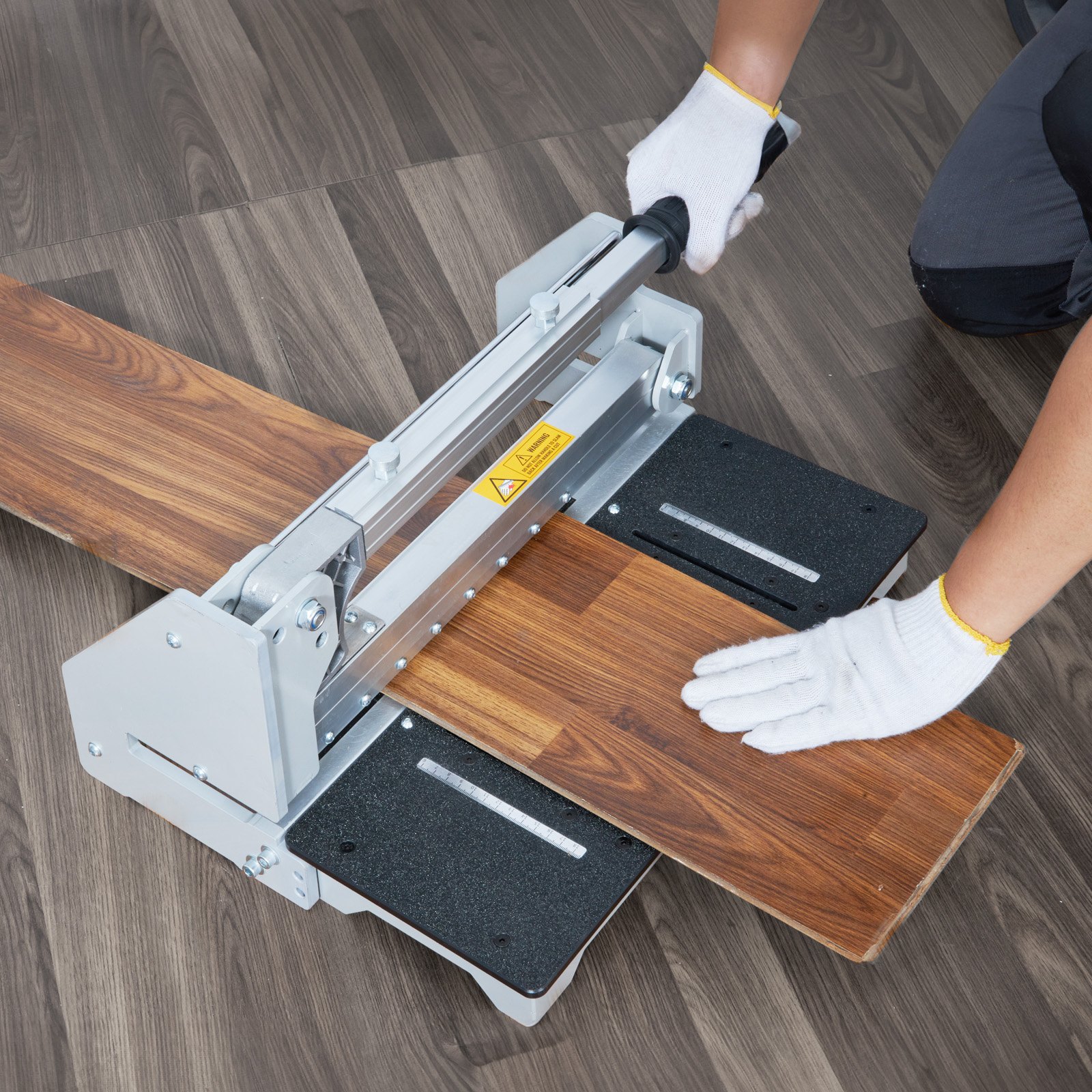 VEVOR Cortador de Piso Laminado 13" 33 cm Cortador de Piso de Vinilo Profundidad de Corte 16 mm Cortador de Piso para Pisos Laminados, Plástico Resistente LVP, SPC, WPC, VCT, Losetas de Alfombra