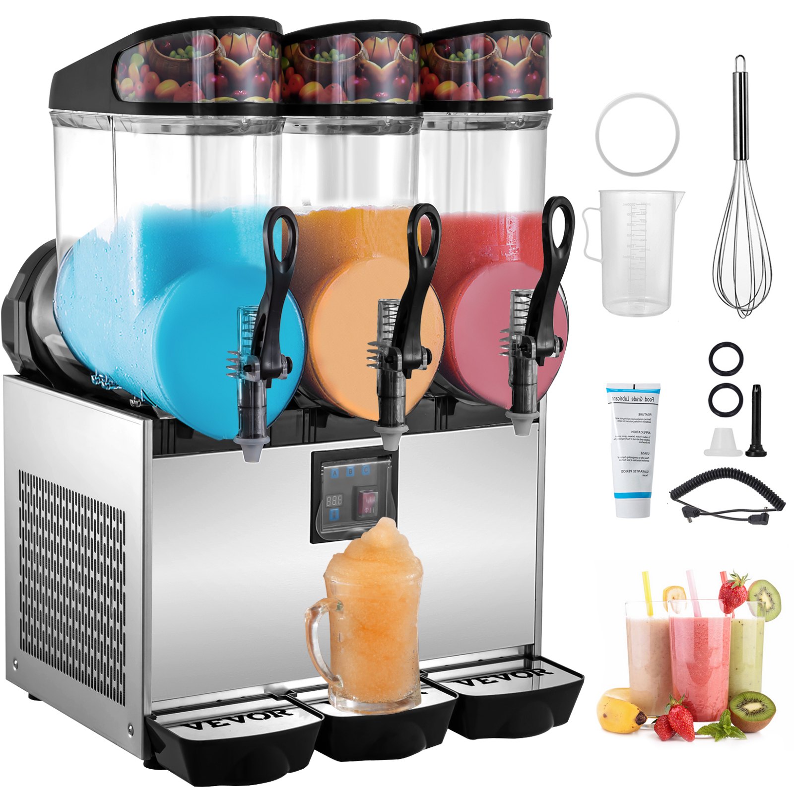 Granizadora, Máquina para Granizados, con Tanque 12 L* 3, Acero Inoxidable + PC