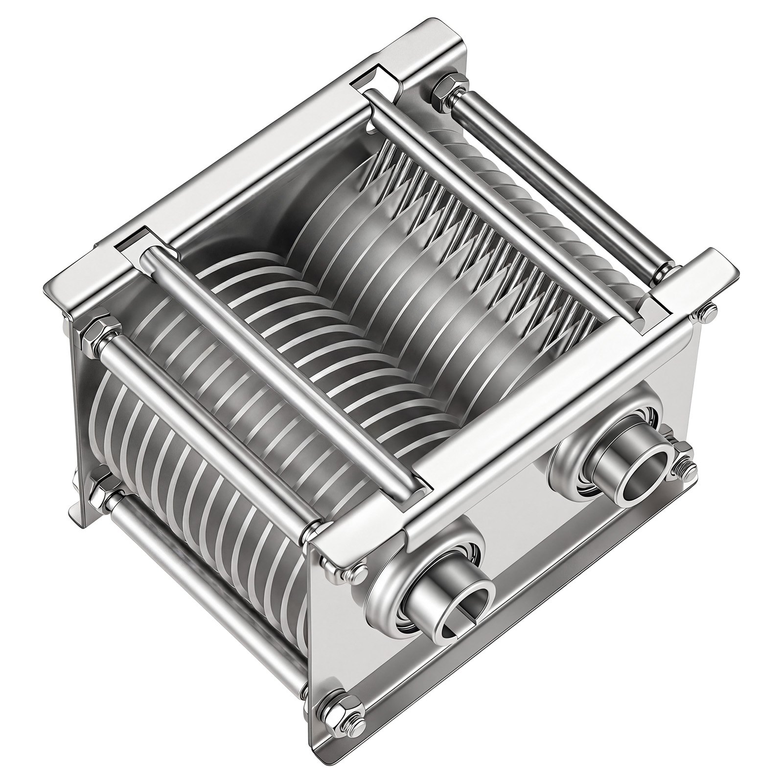 VEVOR Juego de Cuchillas para Rebanadora de Carne Espacio entre Hojas 7 mm, Con Diámetro de Hoja de 86 mm, Cuchilla para Máquina Cortadora de Acero Inoxidable, Modelo 90, para Carne sin Hueso