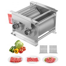 VEVOR Cuchilla de 5 mm para Máquina Cortadora de Carne, Un Juego de Cuchillas para Máquina Cortadora SJY-DQ90, Acero Inoxidable, para Carne Deshuesada y Verduras Blandas, 162 x 172 x 125,5 mm