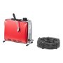 VEVOR Desatascador de Tuberías Eléctrico 400 W 1400 RPM con Cable de Resorte de 20 m x 16 mm, 5 m x 9,5 mm, 0,4 m x 12 mm y 6 Cabezales de Limpieza, Apto para Tuberías de 50 a 110 mm de Diámetro