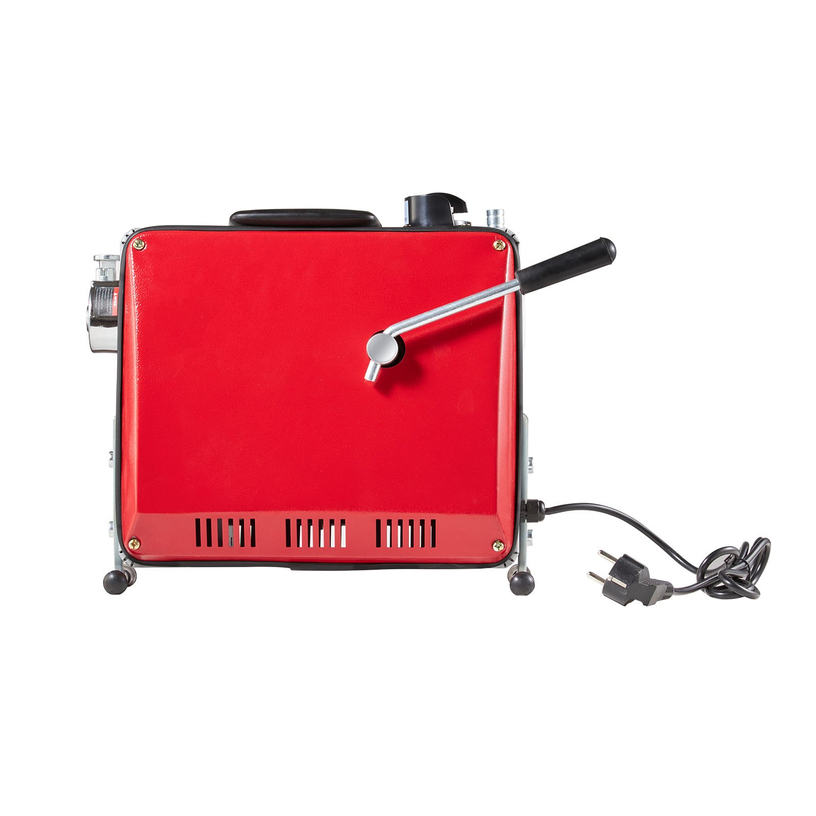 VEVOR Desatascador de Tuberías Eléctrico 500 W 1400 RPM con Cable de Resorte de 20 m x 16 mm, 0,4 m x 16 mm, 5 m x 9,5 mm y 8 Cabezales de Limpieza, Apto para Tuberías de 50 a 110 mm de Diámetro