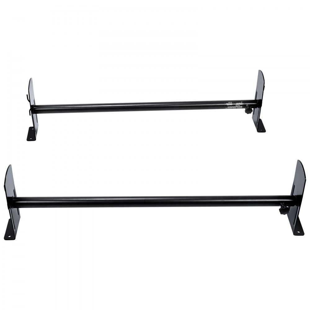VEVOR Portaequipajes de Techo para Furgoneta Ajustable 91-133 cm Portaequipajes de Acero de Aleación 2 Barras con Topes de Escalera Capacidad de 227 kg para Furgonetas de Tamaño Completo para Viajes