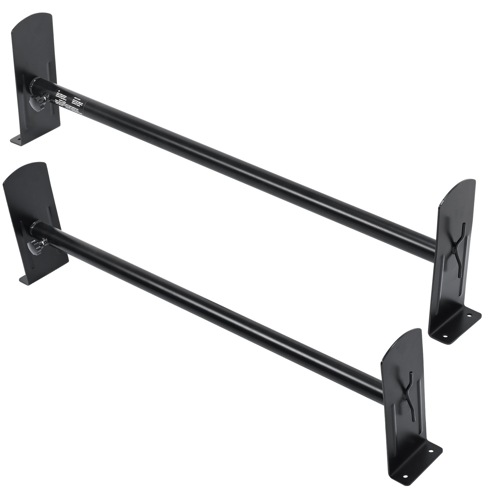 VEVOR Portaequipajes de Techo para Furgoneta Ajustable 91-133 cm Portaequipajes de Acero de Aleación 2 Barras con Topes de Escalera Capacidad de 227 kg para Furgonetas de Tamaño Completo para Viajes