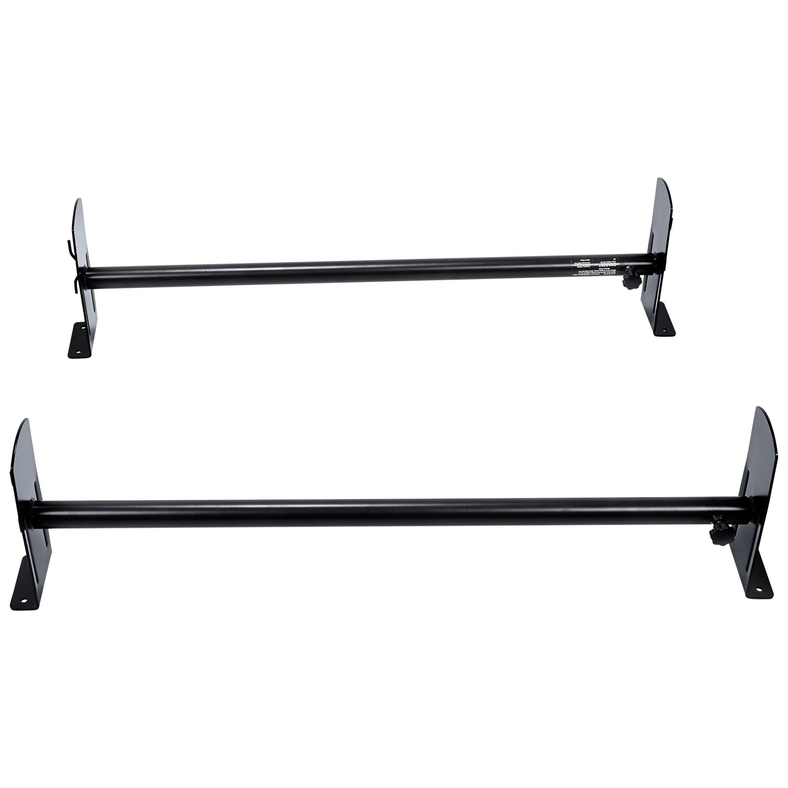 VEVOR Portaequipajes de Techo para Furgoneta Ajustable 91-133 cm Portaequipajes de Acero de Aleación 2 Barras con Topes de Escalera Capacidad de 227 kg para Furgonetas de Tamaño Completo para Viajes