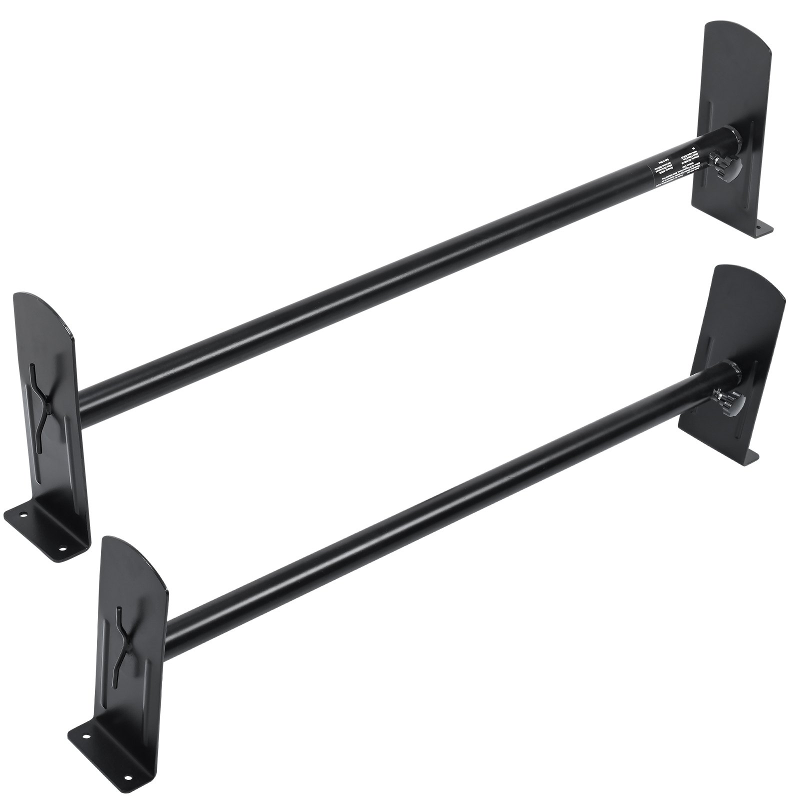 VEVOR Portaequipajes de Techo para Furgoneta Ajustable 91-133 cm Portaequipajes de Acero de Aleación 2 Barras con Topes de Escalera Capacidad de 227 kg para Furgonetas de Tamaño Completo para Viajes
