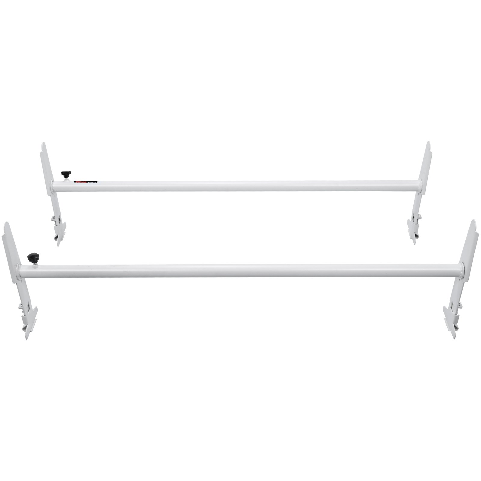 VEVOR Portaequipajes de Techo para Furgoneta 2 Barras Portaequipajes de Acero de Aleación 227 kg Ajustable 120-200 cm para Furgonetas de Tamaño Completo con Canalón Compatible con Chevrolet Express