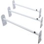 VEVOR Portaequipajes de Techo para Furgoneta Ajustable de 102-190 cm Portaequipajes de Acero de Aleación 3 Barras Capacidad Máxima de 340 kg Barras de Techo para Furgonetas, Viajes, Transporte