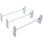 VEVOR Portaequipajes de Techo para Furgoneta Ajustable de 102-190 cm Portaequipajes de Acero de Aleación 3 Barras Capacidad Máxima de 340 kg Barras de Techo para Furgonetas, Viajes, Transporte