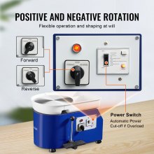 VEVOR Máquina de Rueda de Cerámica Torno Ceramica Eléctrica Diámetro de 28 cm Torno de Alfarero Eléctrico 350 W Máquina de Arcilla de Cerámica 300 rpm